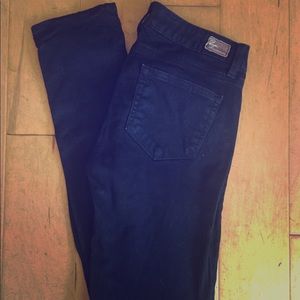 Paige Black Peg Skinny Jeans Jeggings 27